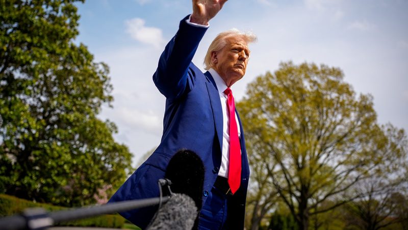 Trump Clashes With Reporter Over Tariffs, Citing Pandemic and ‘Fighting Lunatics’