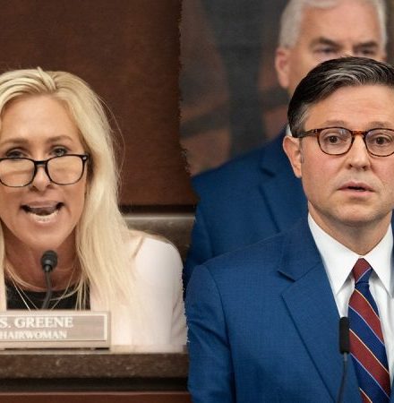 Mike Johnson, Marjorie Taylor Greene clash in heated private GOP call over shutdown strategy