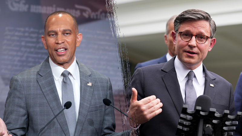 Mike Johnson rallies House Republicans on government shutdown messaging war during private call