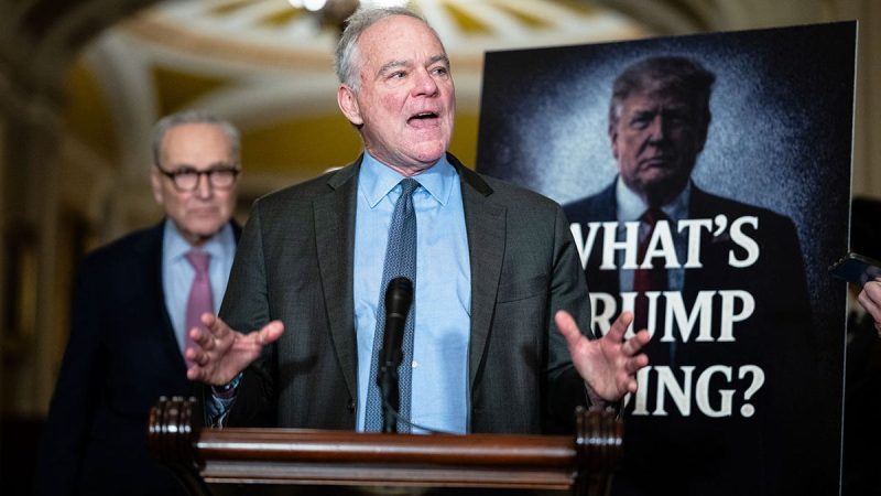 Kaine tells Congress to ‘get its a– off the couch,’ reclaim war powers